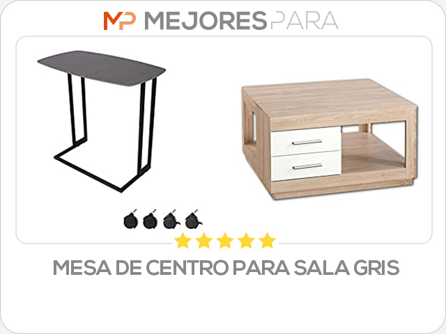 mesa de centro para sala gris