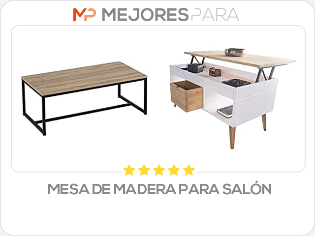 mesa de madera para salón