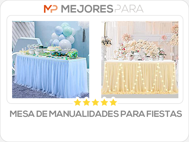 mesa de manualidades para fiestas