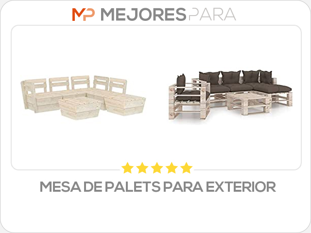 mesa de palets para exterior