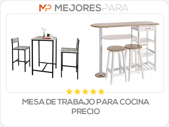 mesa de trabajo para cocina precio