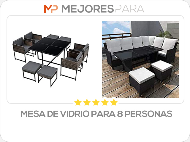 mesa de vidrio para 8 personas