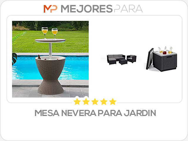 mesa nevera para jardin