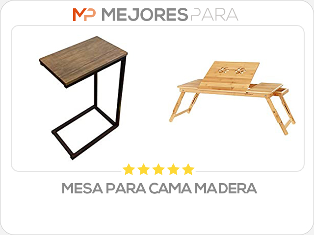 mesa para cama madera