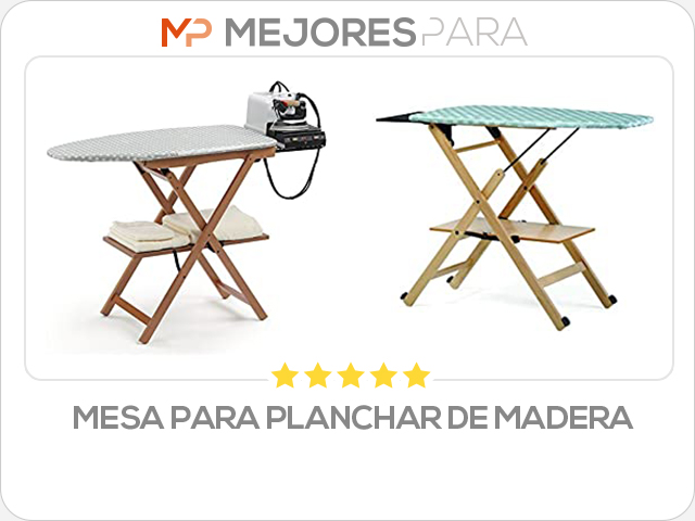 mesa para planchar de madera