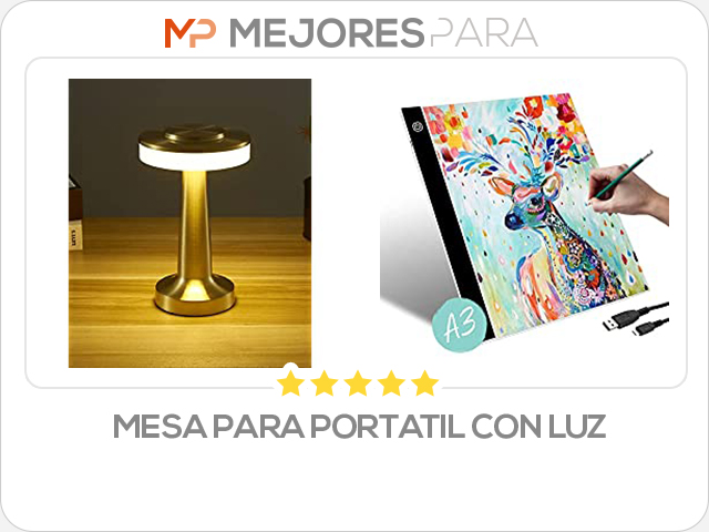 mesa para portatil con luz