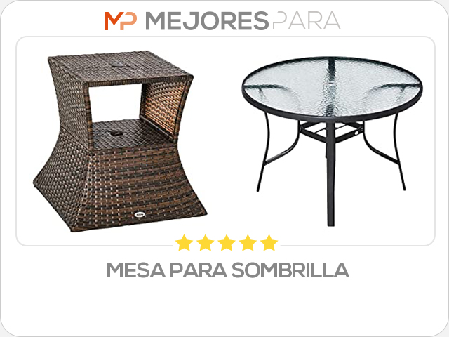 mesa para sombrilla