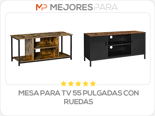 mesa para tv 55 pulgadas con ruedas