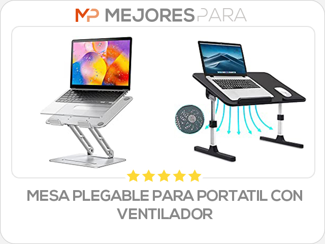 mesa plegable para portatil con ventilador