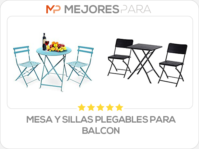 mesa y sillas plegables para balcon