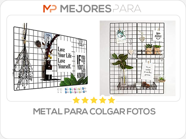 metal para colgar fotos