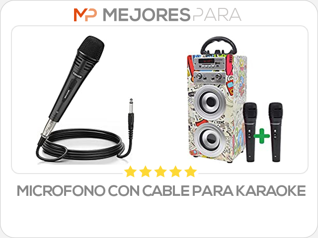 microfono con cable para karaoke