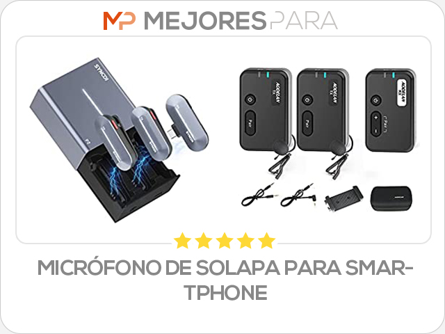 micrófono de solapa para smartphone