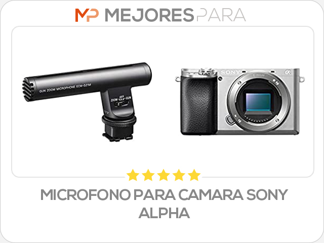 microfono para camara sony alpha