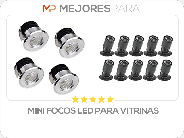 mini focos led para vitrinas