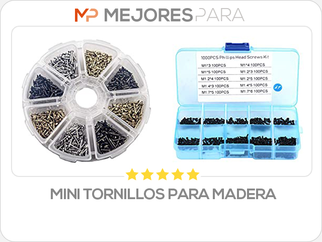 mini tornillos para madera