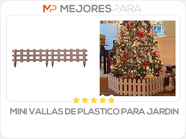 mini vallas de plastico para jardin