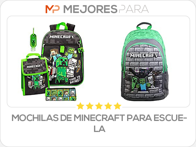 mochilas de minecraft para escuela