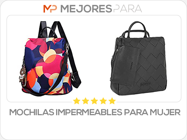 mochilas impermeables para mujer