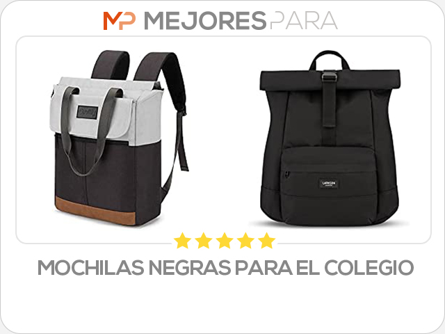 mochilas negras para el colegio