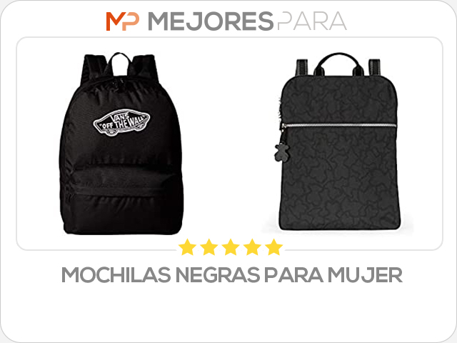 mochilas negras para mujer