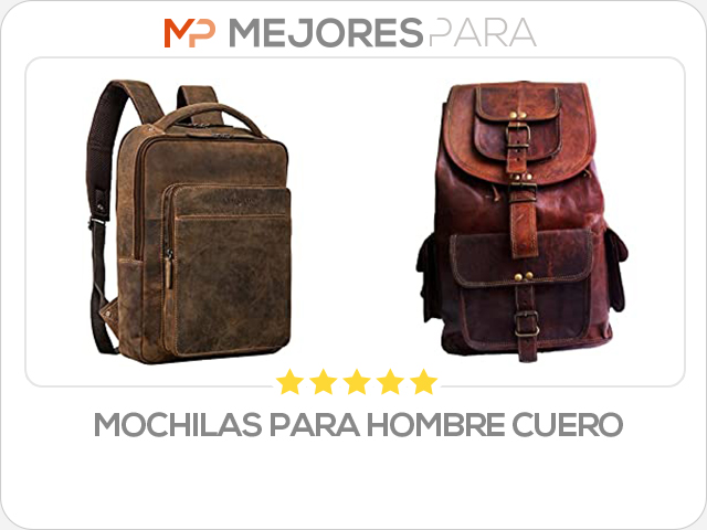 mochilas para hombre cuero