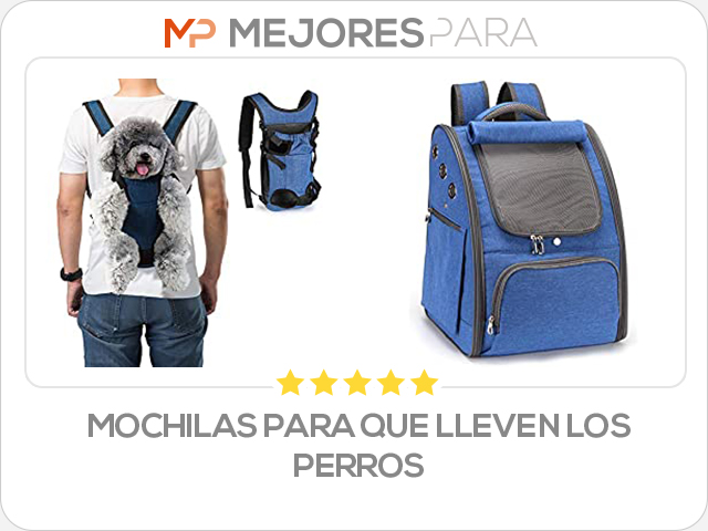 mochilas para que lleven los perros