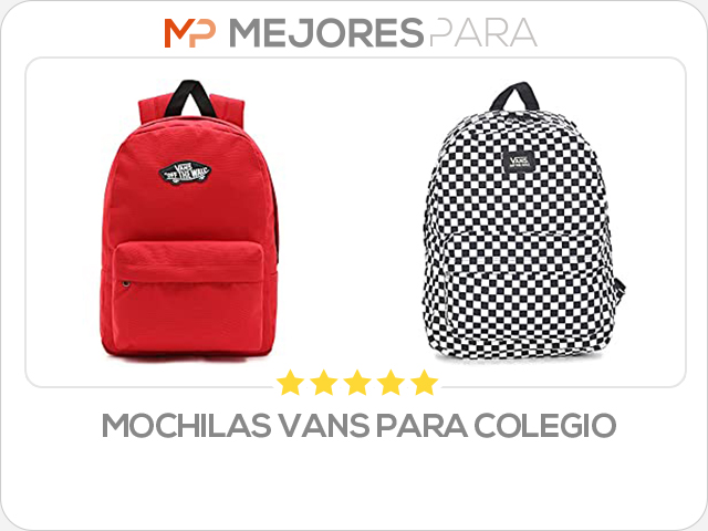 mochilas vans para colegio