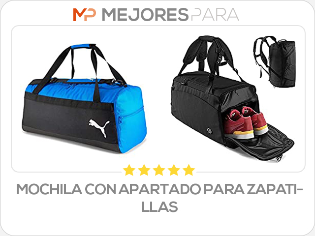 mochila con apartado para zapatillas