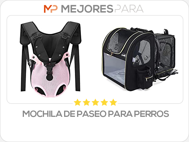 mochila de paseo para perros