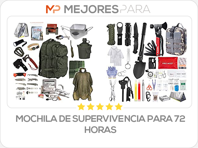 mochila de supervivencia para 72 horas