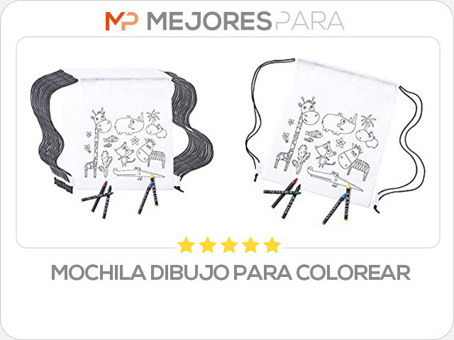 mochila dibujo para colorear