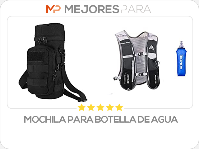 mochila para botella de agua