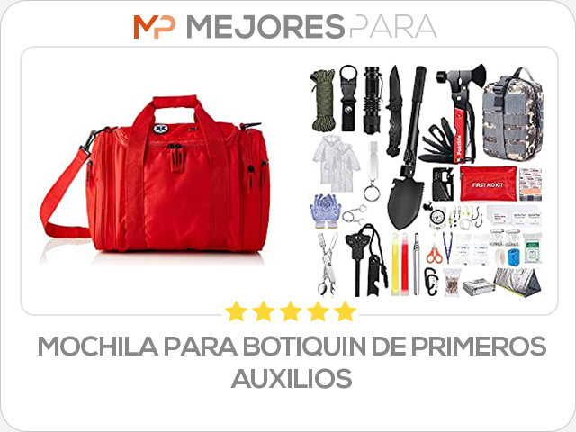 mochila para botiquin de primeros auxilios