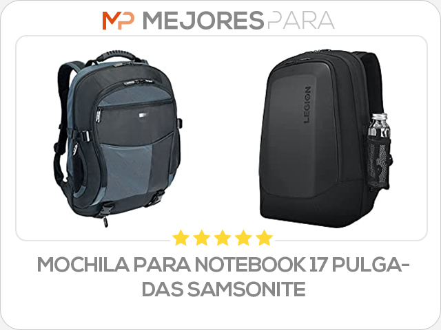 mochila para notebook 17 pulgadas samsonite