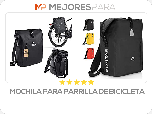 mochila para parrilla de bicicleta