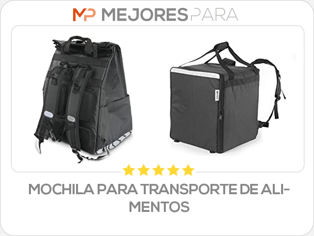 mochila para transporte de alimentos