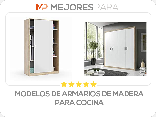 modelos de armarios de madera para cocina