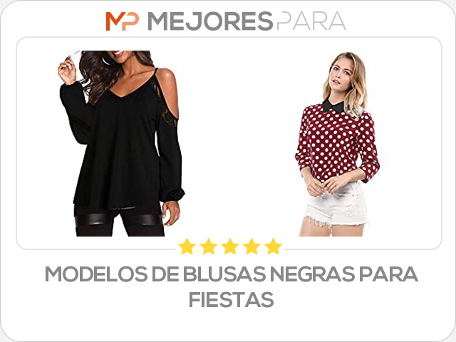 modelos de blusas negras para fiestas