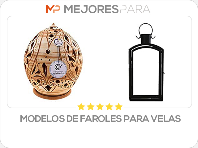 modelos de faroles para velas