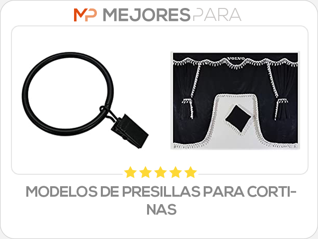 modelos de presillas para cortinas