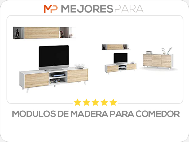 modulos de madera para comedor