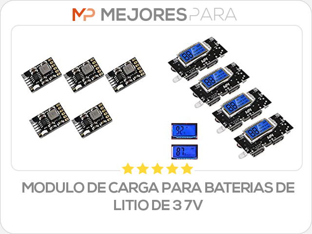 modulo de carga para baterias de litio de 3 7v