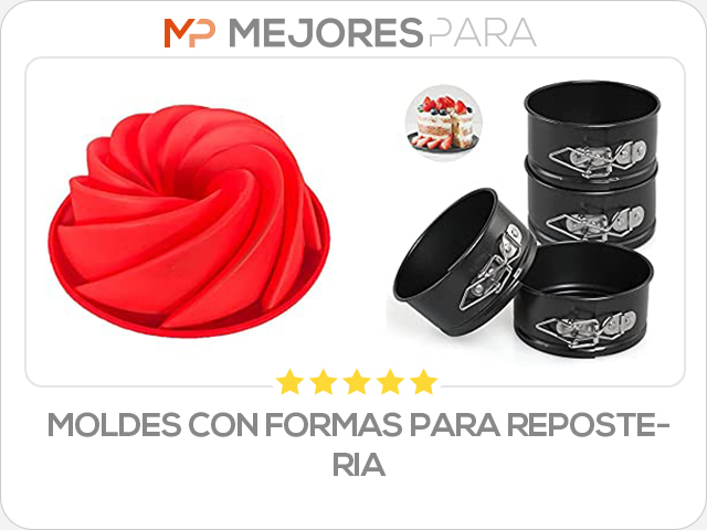 moldes con formas para reposteria