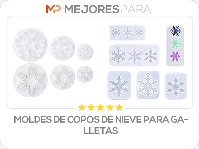 moldes de copos de nieve para galletas