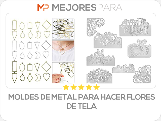 moldes de metal para hacer flores de tela