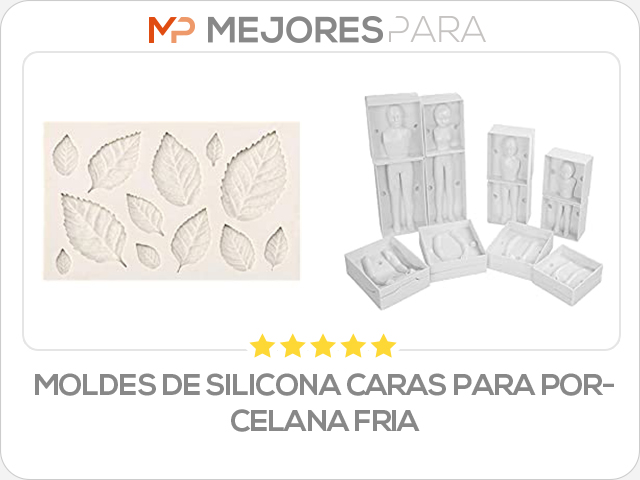 moldes de silicona caras para porcelana fria