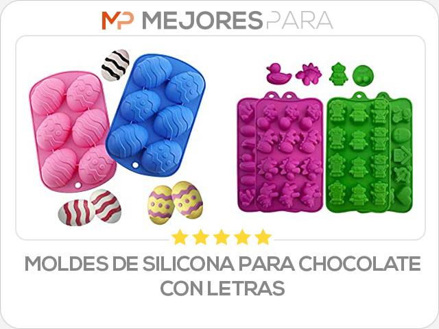 moldes de silicona para chocolate con letras