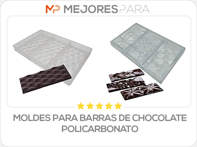 moldes para barras de chocolate policarbonato