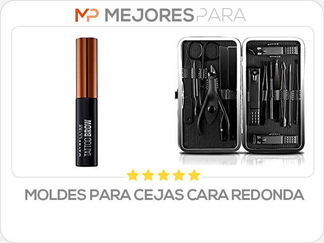 moldes para cejas cara redonda